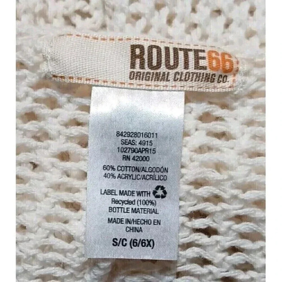 Route 66 Women's Ivory Short Sleeve Knit Cardigan Size S - Picture 6 of 7